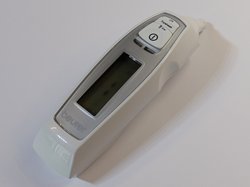 Stirn- und Ohr-Fieberthermometer - Ansicht zur Verwendung als Ohr-Fieberthermometer